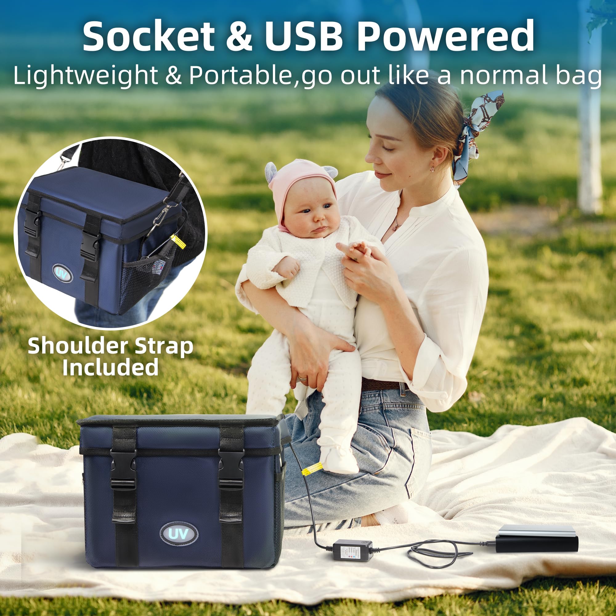 UV Sanitizer Box, 12L Portable Sanitizing