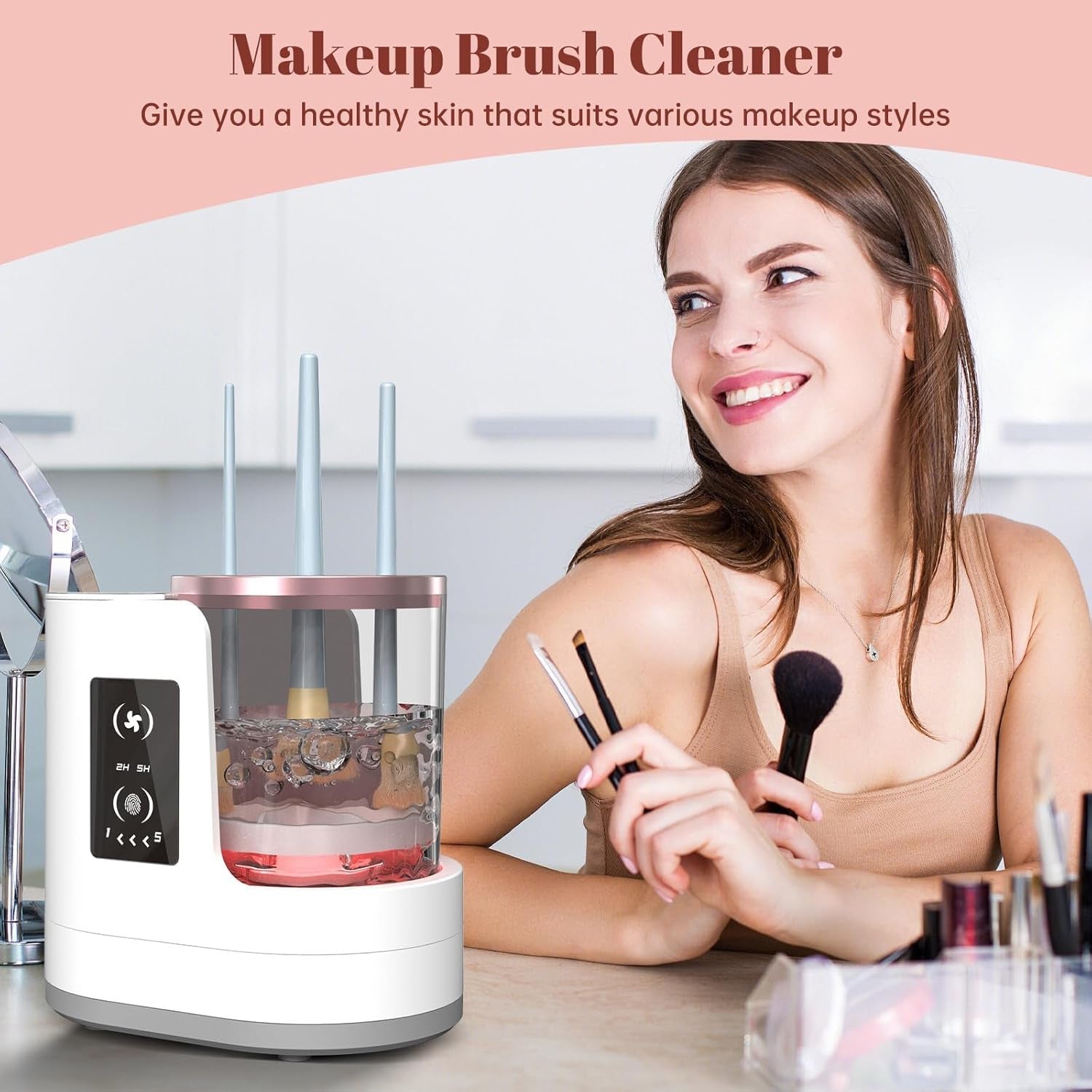 3 in 1 Electric Makeup Brush Cleaner